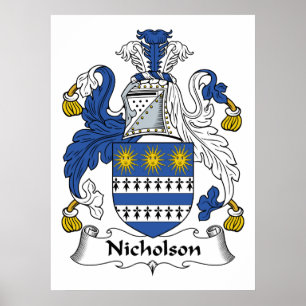 Póster Escudo de la familia de Nicholson