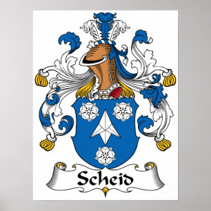 Póster Escudo de la familia de Scheid
