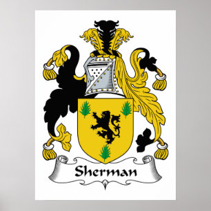Póster Escudo de la familia de Sherman