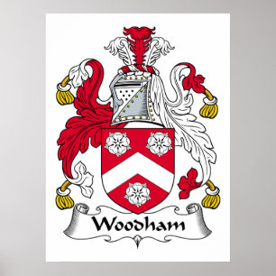Póster Escudo de la familia de Woodham
