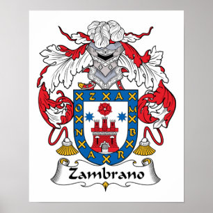 Póster Escudo de la familia de Zambrano