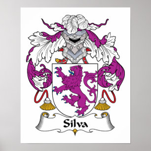Póster Escudo de la familia del Silva