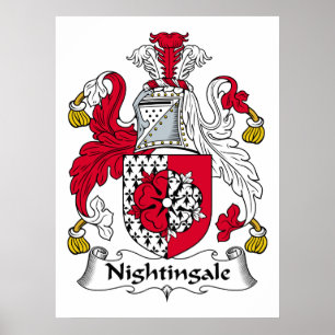 Póster Escudo de la familia del usignuolo