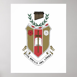 Póster Escudo de la Fraternidad Musical Sigma Alpha Iota