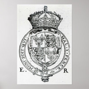Póster Escudo de la Reina Isabel I