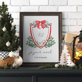 Póster Escudo de Navidades caprichosos | Joyeux Noël