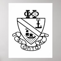 Escudo de Phi Chi Theta | B&W