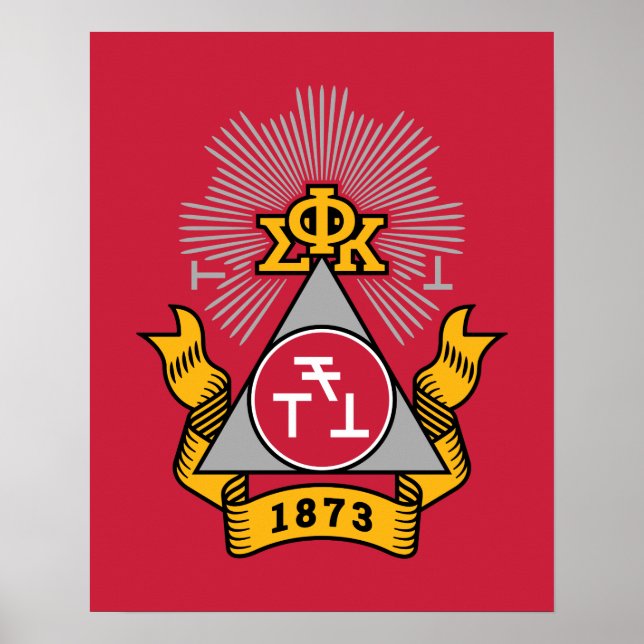 Póster Escudo de Phi Sigma Kappa (Frente)