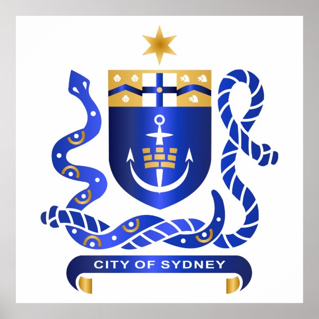 Póster Escudo de Sidney (Frente)