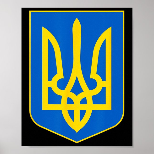 Póster Escudo de Ucrania 1 (Frente)