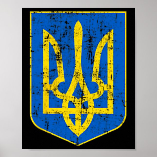 Póster Escudo de Ucrania 2 (Frente)