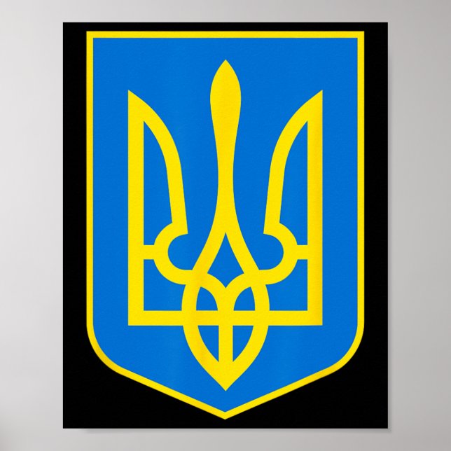 Póster Escudo de Ucrania - Slava Ukraini 2  (Frente)