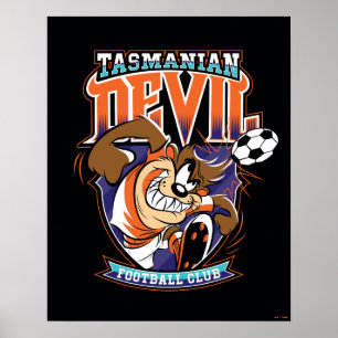 Póster Escudo del Club de Fútbol Tasmanian Devil
