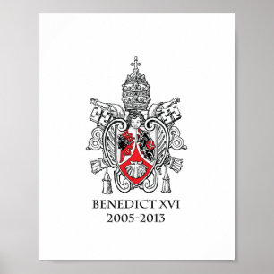 Póster Escudo del Papa Benedicto XVI