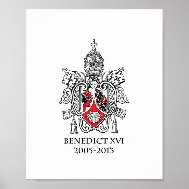 Póster Escudo del Papa Benedicto XVI (Frente)