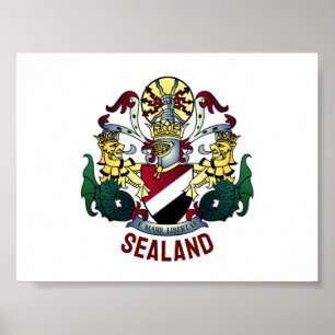 Póster Escudo del Principado de Sealand