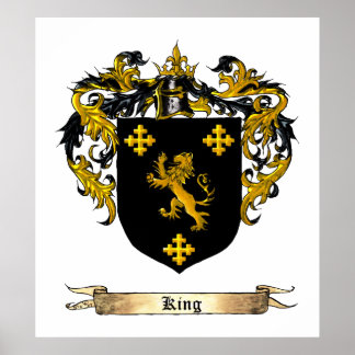 Póster Escudo del rey/escudo de armas