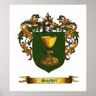 Póster Escudo/escudo de armas de Snyder