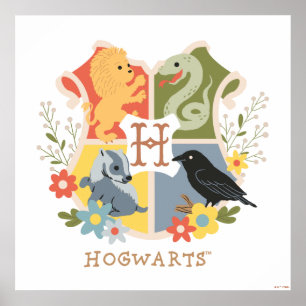Póster Escudo Magic Blooms HOGWARTS™