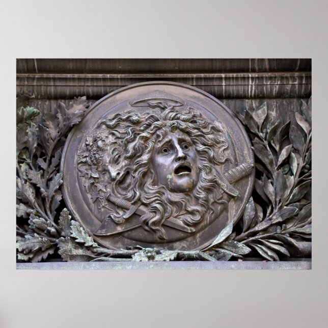 Póster Escudo Medusa de Atenas (Frente)