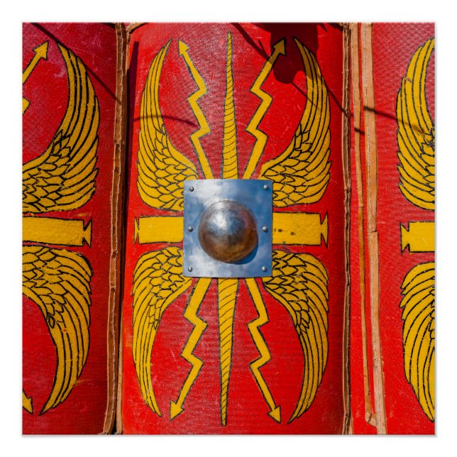 Póster Escudo militar romano - Esctum (Anverso)