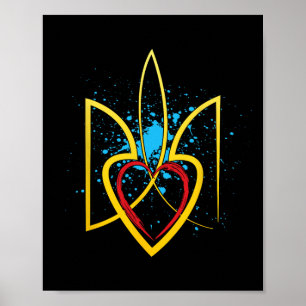 Póster Escudo Nacional De Armas De Ucrania Ucraniano Kiev