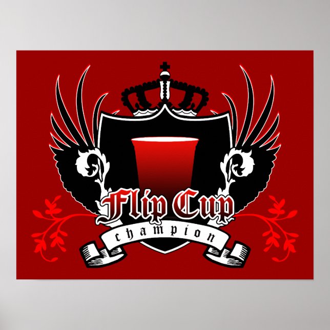 Póster escudo real campeón de la copa flip (Frente)