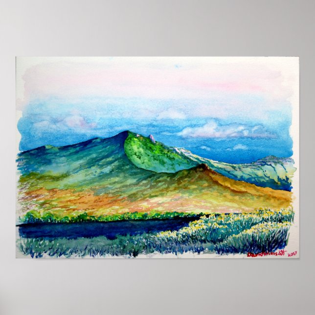 Póster Escudo Sandia Mountain y Rincón Ridgeline (Frente)