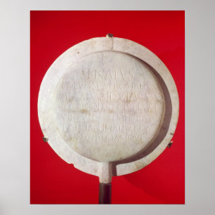 Póster Escudo votivo en honor de Augustus