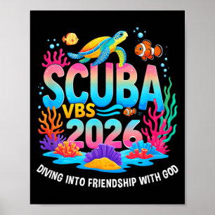 Póster Escuela Bíblica de Vacaciones 2026 Diving Into Fri