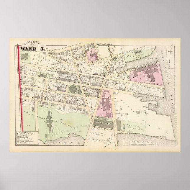 Póster Escuela Cram del Hospital de la Isla Rhode (Frente)