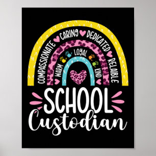 Póster Escuela Custodio de Vida de Batería Janitor Rainbo