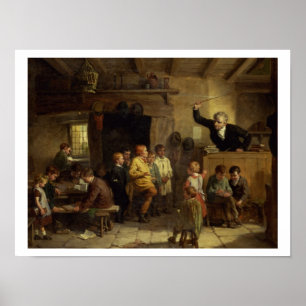 Póster Escuela de aldea