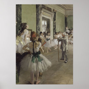 Póster Escuela de bailarina/ballet - Pintura de degas