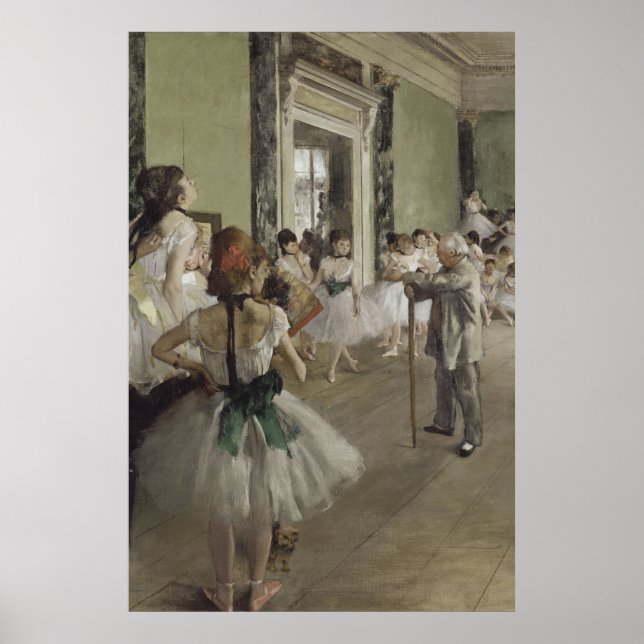 Póster Escuela de bailarina/ballet - Pintura de degas (Frente)
