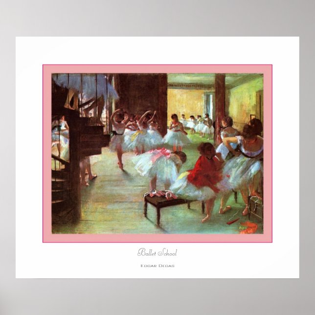 Póster Escuela de ballet - Edgar Degas (Frente)