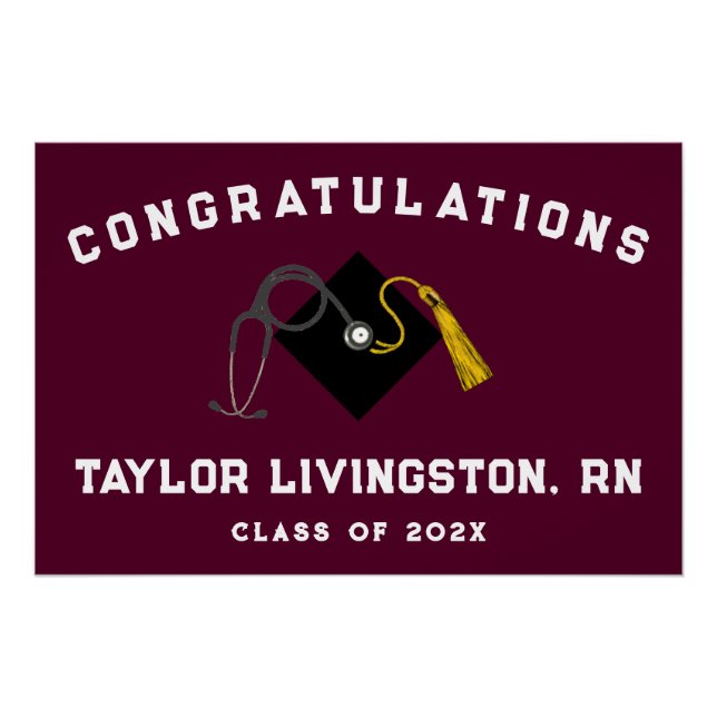 Póster Escuela de Enfermería de Enfermería Grad (Anverso)