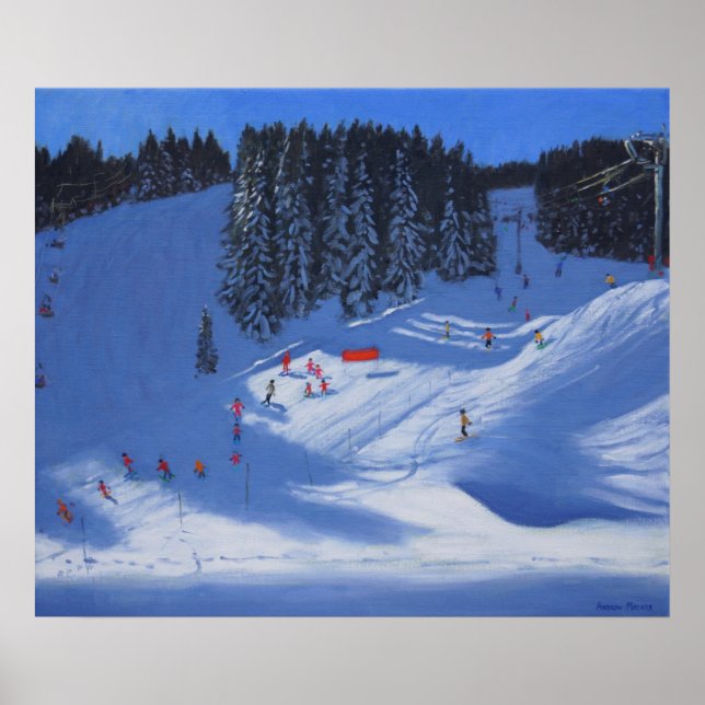 Póster Escuela de esquí Morzine 2014 (Frente)