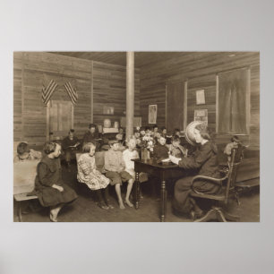 Póster Escuela de Lewis Hine, 1921