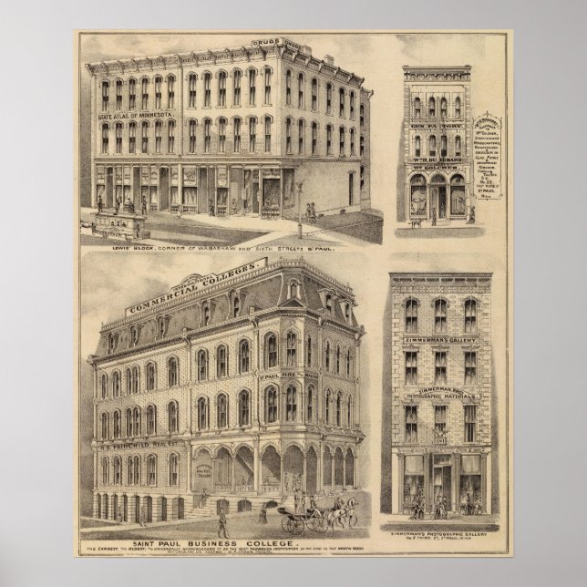 Póster Escuela de Negocios Saint Paul, Minnesota (Frente)