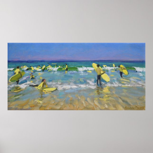 Póster Escuela de Surf en St. Ives (Frente)