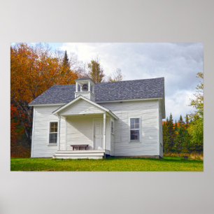 Póster Escuela de una sola habitación de Vermont