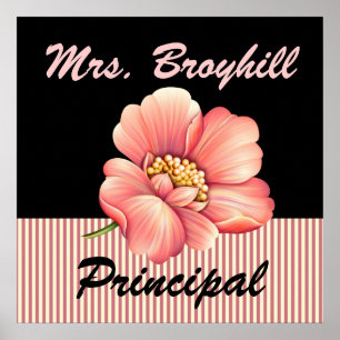 Póster Escuela - Directora - Bienvenida al profesor - SRF