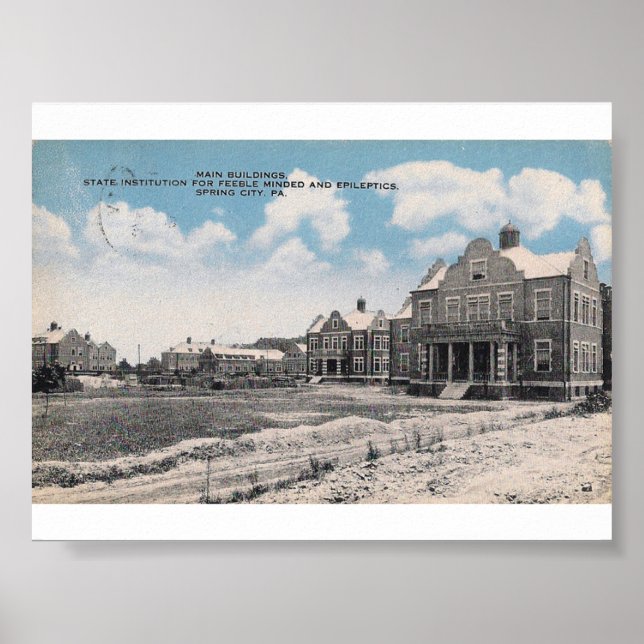 Póster Escuela Estatal y Hospital de Pennhurst (Frente)