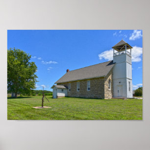 Póster Escuela histórica Buck Creek, Perry, Kansas