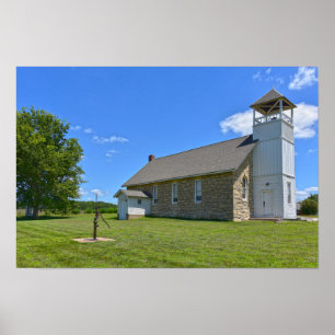 Póster Escuela histórica de Buck Creek, Perry, Kansas