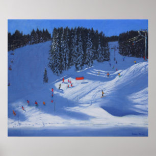 Póster Escuela Morzine 2014 del esquí