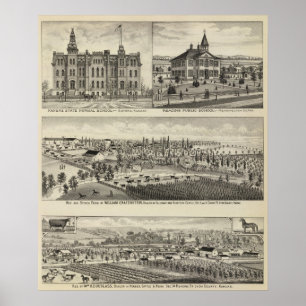 Póster Escuela normal del estado de Kansas