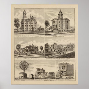 Póster Escuela pública, Palacio de Justicia, Minnesota