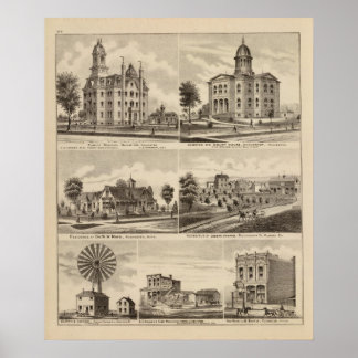 Póster Escuela Pública, Palacio de Justicia, Minnesota